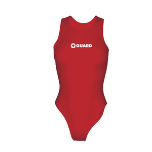 Women's Lifeguard Lifeguard Swimsuit Thick Back
