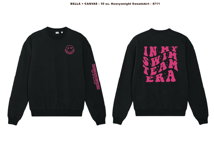Monte Vista Unisex Crewneck Pink Print - Black