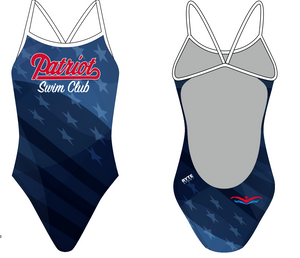 Patriot Swim Club 2022 Women's Open Back Suit