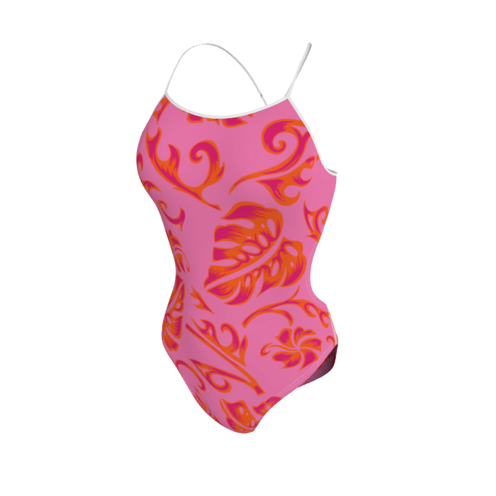 Womens Open Back Swimsuit Hawaiian Womens Open Back Swimsuit. (x 1) Custom
