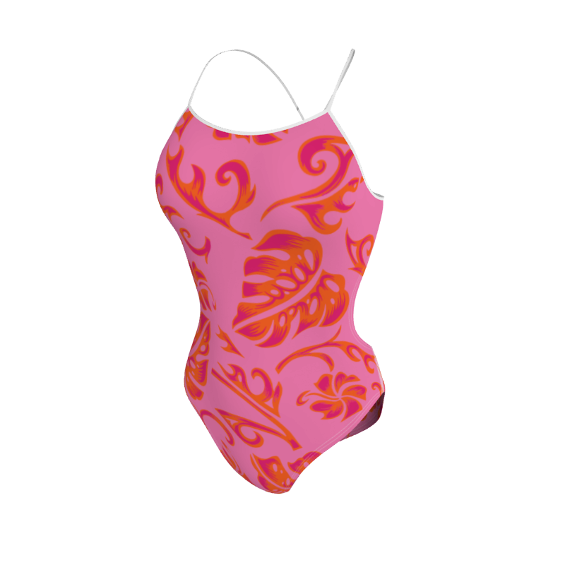 Womens Open Back Swimsuit Hawaiian Womens Open Back Swimsuit. (x 1) Custom