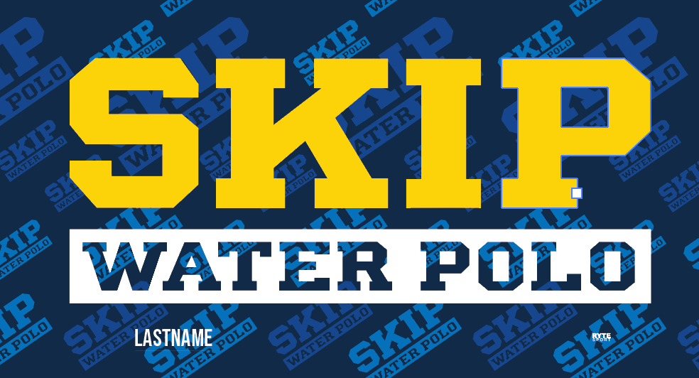 CUSTOM Skip Water Polo Towel RYTE Sport