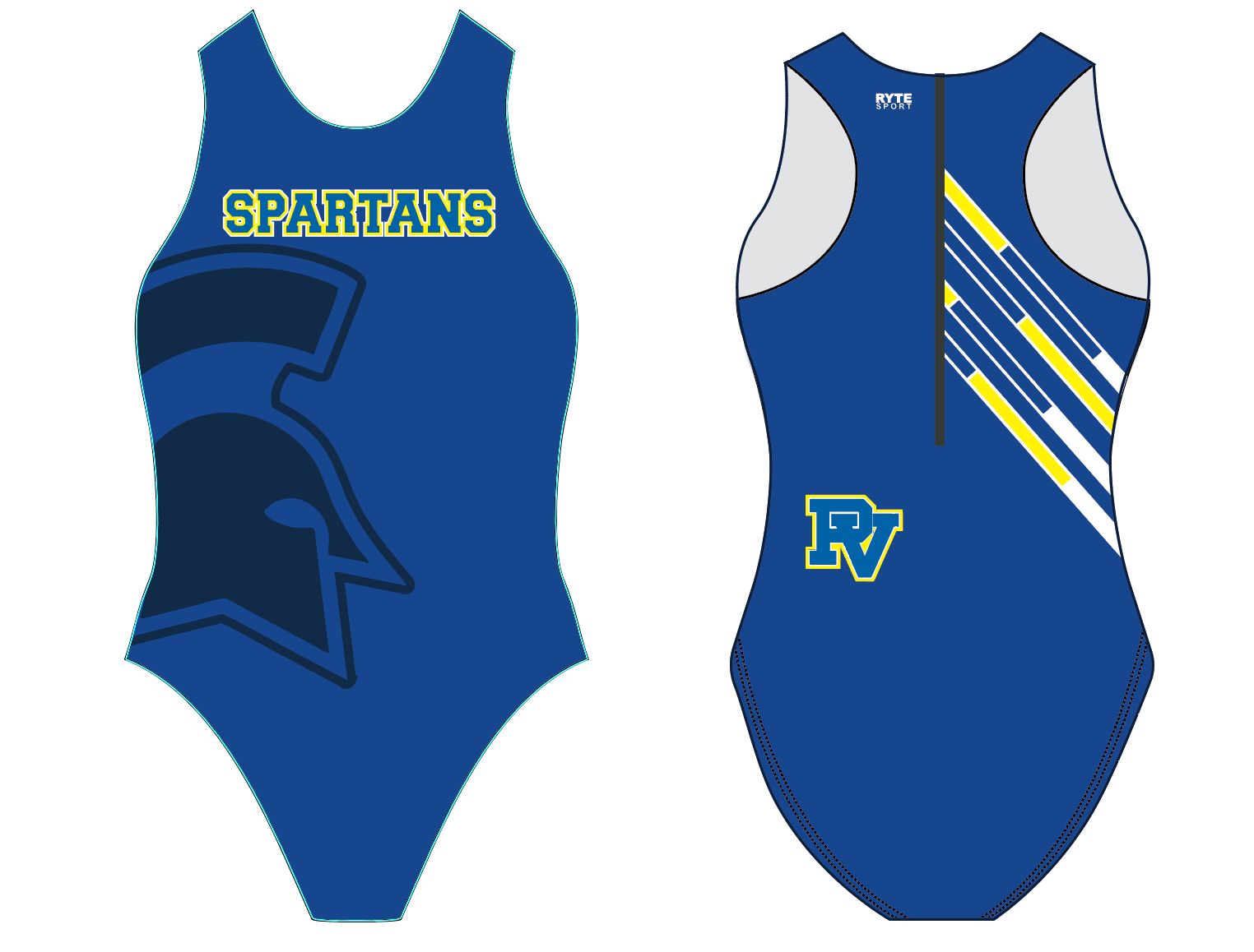 Pinole Valley Women's Water Polo suit RYTE Sport