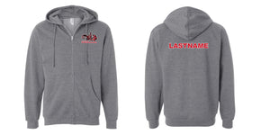 CUSTOM Hercules Coach Zip Hoodie -  Gunmetal RYTE Sport