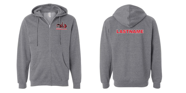 CUSTOM Hercules Coach Zip Hoodie -  Gunmetal RYTE Sport