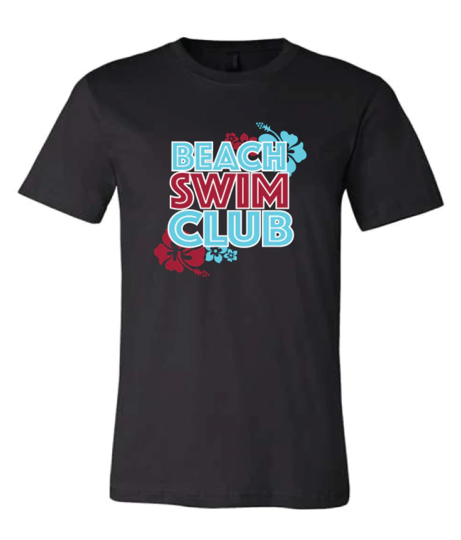 Youth Beach Swim Club Black Tee RYTE Sport