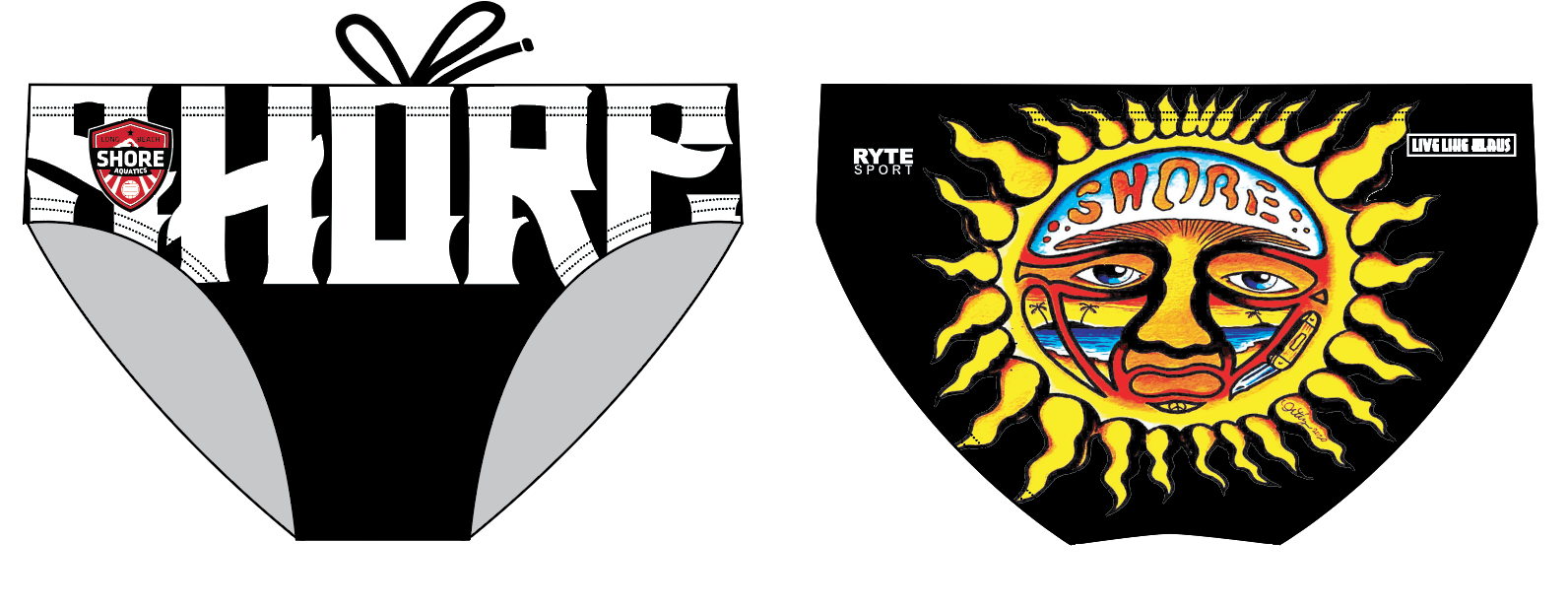 Long Beach Shore Brief - Available from Team Representative RYTE Sport