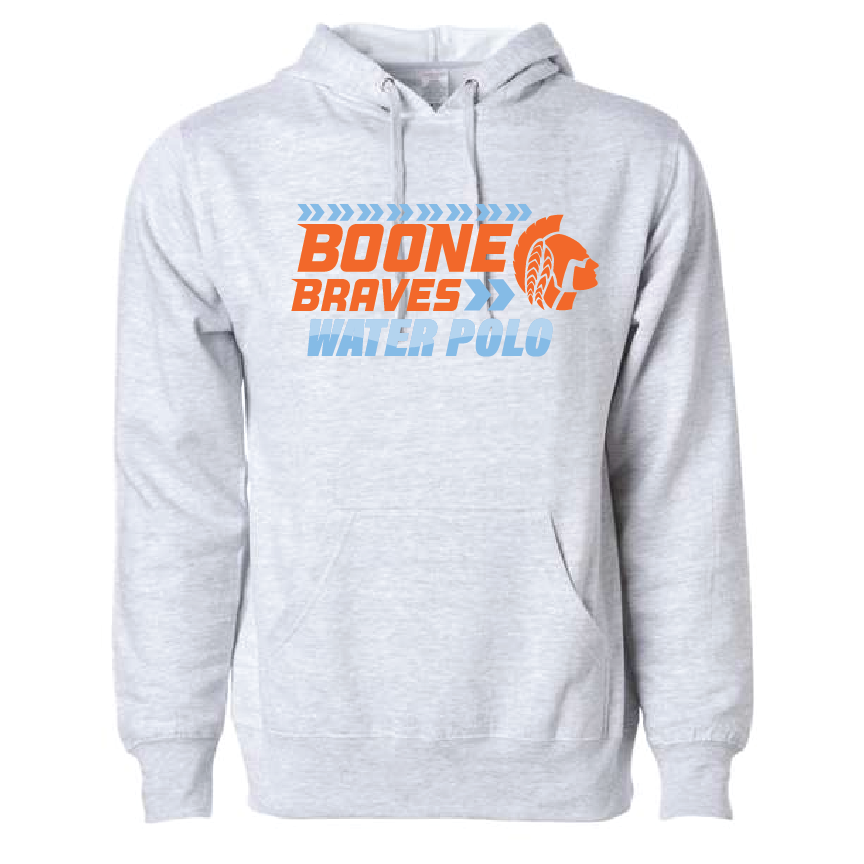 Boone Water Polo Unisex Hoodie - Heather Gray RYTE Sport