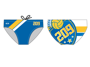 209 Water Polo Club Custom Men's Swim & Water Polo Brief RYTE Sport