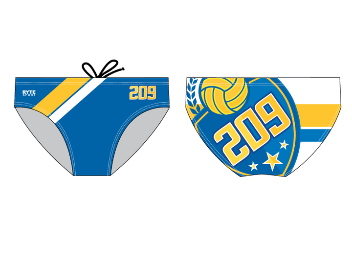 209 Water Polo Club Custom Men's Swim & Water Polo Brief RYTE Sport