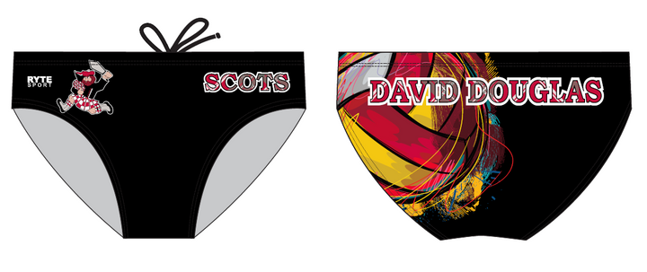 David Douglas High School 2019 Custom Men's Water Polo Brief RYTE Sport