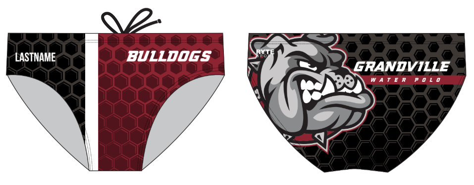 Grandville High School Custom Men's Water Polo Brief RYTE Sport