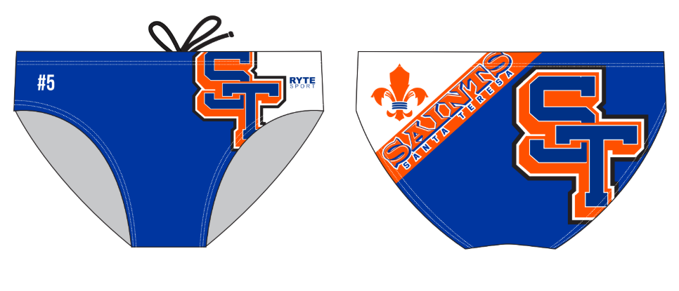 Santa Teresa High School Water Polo Custom Men's Swim & Water Polo Brief RYTE Sport