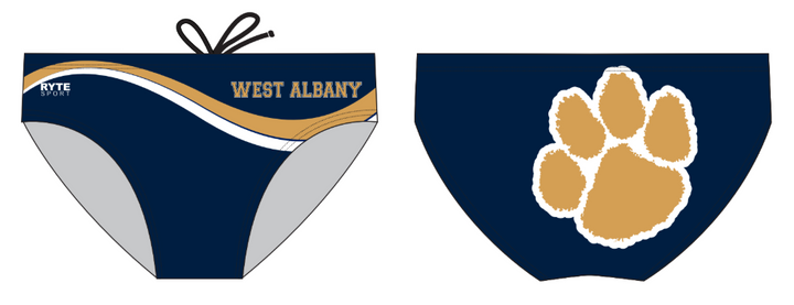 West Albany High School Custom Men's Water Polo Brief RYTE Sport