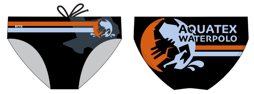 Aquatex Water Polo Club Custom Men's Water Polo Brief RYTE Sport