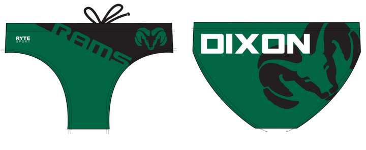 Dixon High School Water Polo Custom Men's Water Polo Brief RYTE Sport