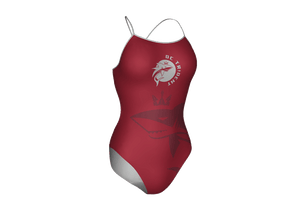 DC Trident Custom Women’s Open Back Thin Strap Swimsuit T6