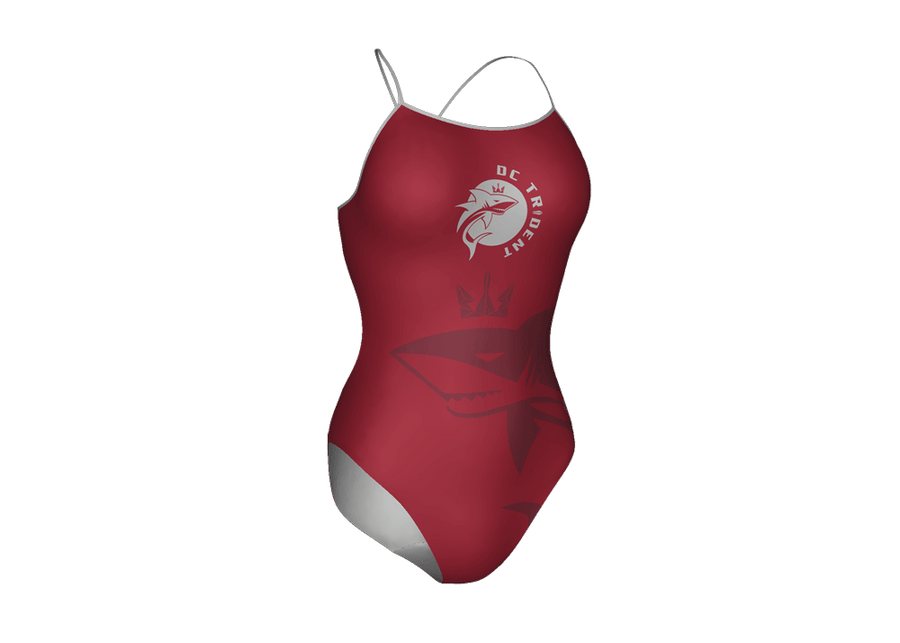 DC Trident Custom Women’s Open Back Thin Strap Swimsuit