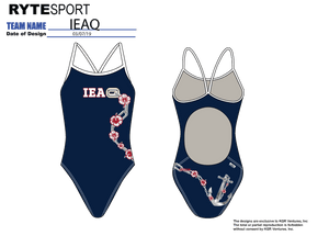 IEAQ Swim Custom Women’s Active Back Thin Strap Swimsuit RYTE Sport
