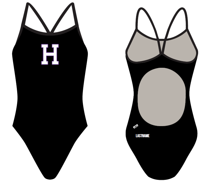 Hoover High School 2019 Swim Team Women's Active Back Thin Strap Swimsuit