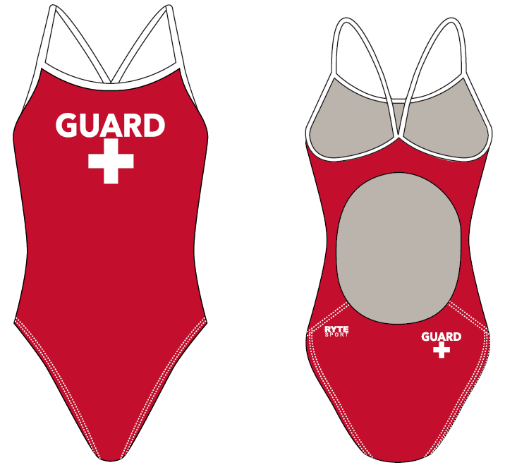 Lifeguard Women’s Active Back Thin Strap Swimsuit RYTE Sport
