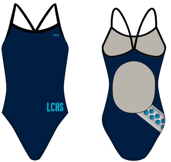 Lake City High School Custom Women’s Active Back Thin Strap Swimsuit T6