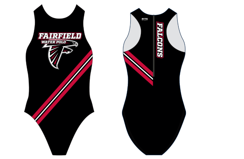 Fairfield High School Custom Women's Water Polo Suit T6