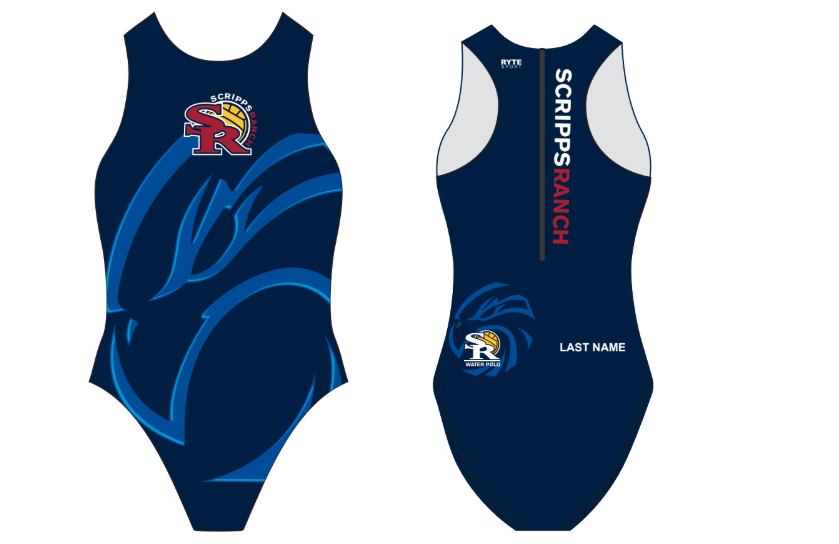 Scripps Ranch High School Girls Water Polo Suit - Personalized T6