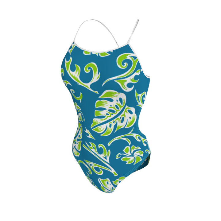 Womens Open Back Swimsuit Hawaiian Womens Open Back Swimsuit. (x 1) Custom