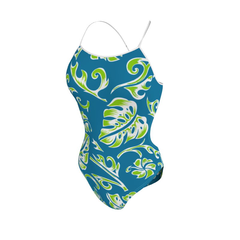 Womens Open Back Swimsuit Hawaiian Womens Open Back Swimsuit. (x 1) Custom