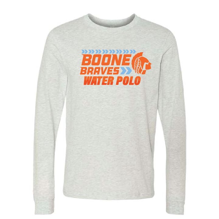 Boone Water Polo Long Sleeve Tee - Ash RYTE Sport