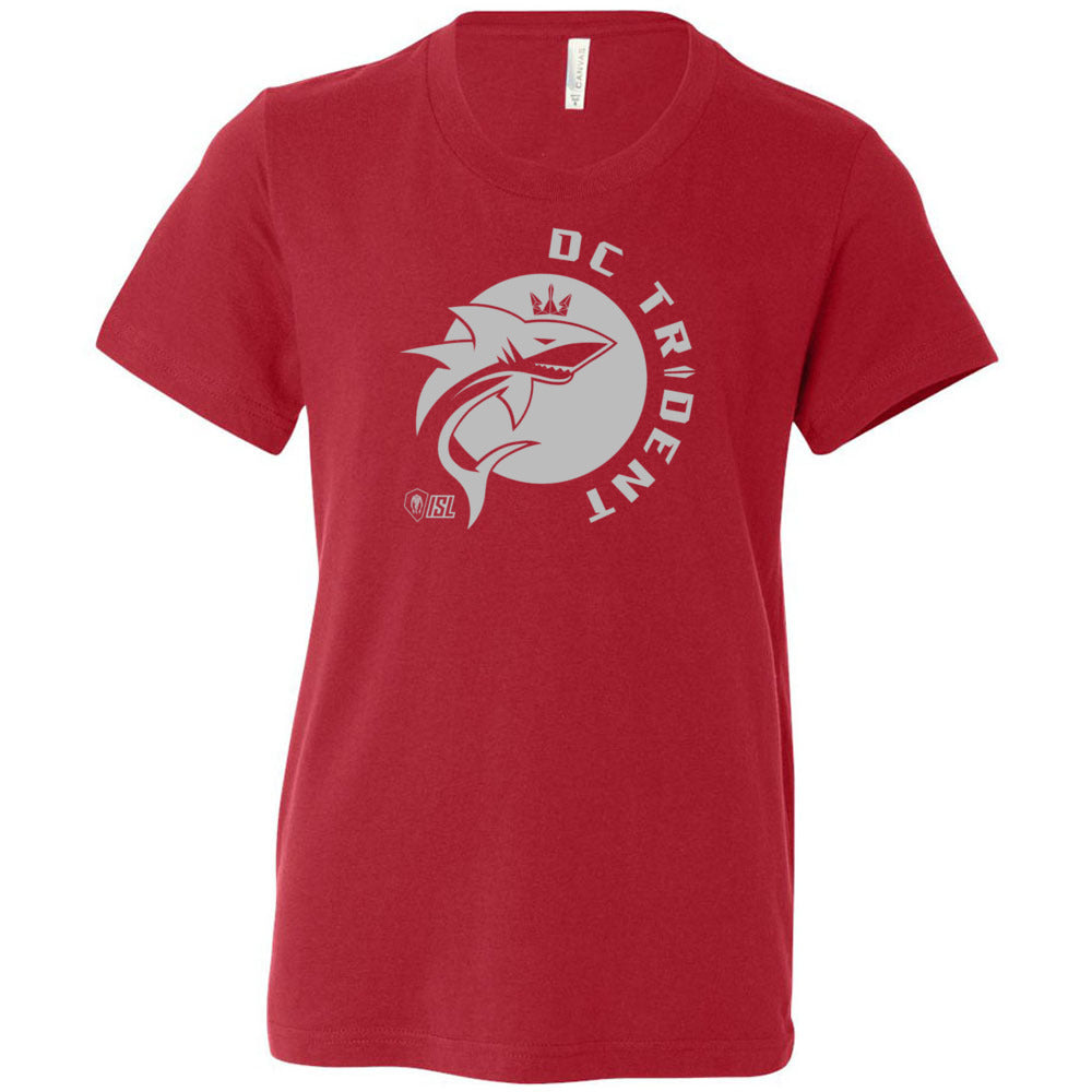 DC Trident - Red Youth Short Sleeve Crewneck Jersey Tee