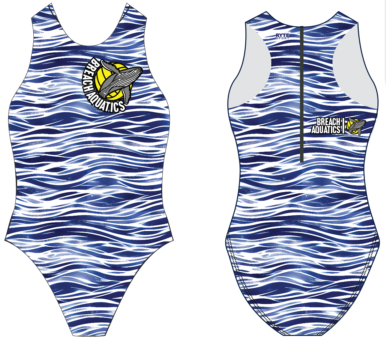 Breach Aquatics Women's Zip Up RYTE Sport