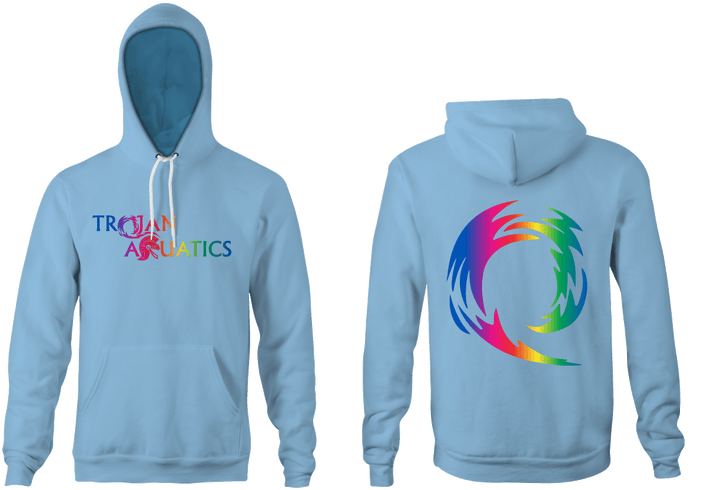 Trojan Aquatics Hoodie Light Blue RYTE Sport