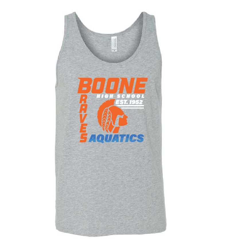 Boone Aquatics Unisex Tank Top - Heather Gray RYTE Sport