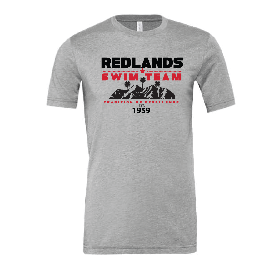Redlands Swim Team - Heather Gray Tee RYTE Sport