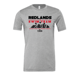 Redlands Swim Team - Heather Gray Tee RYTE Sport