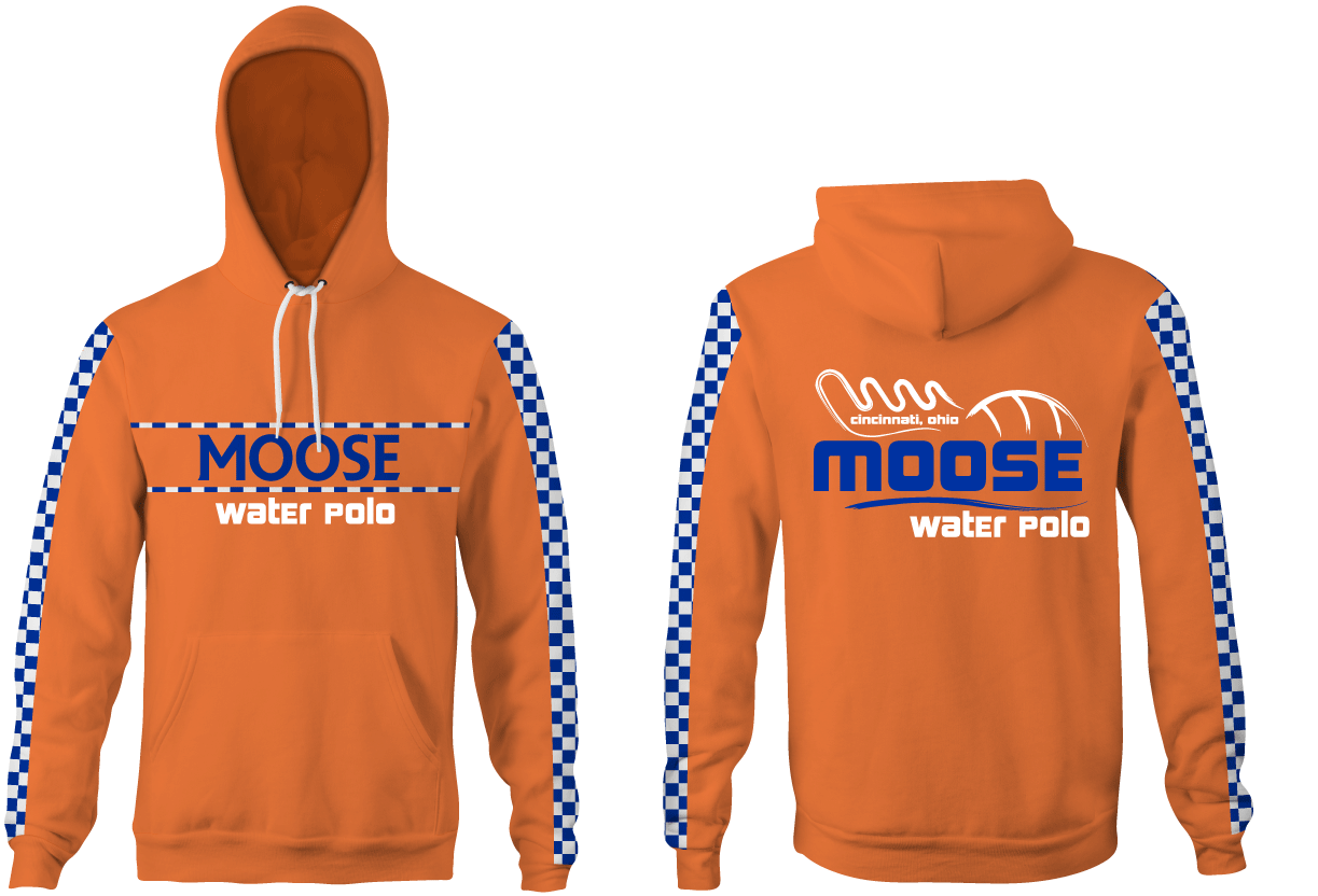 Moose Water Polo Club Unisex 2022 Orange Hooded Sweatshirt RYTE Sport