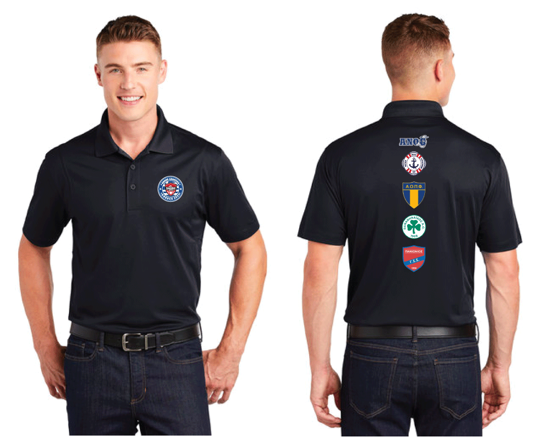 Shore Greece Polo Shirt - Black RYTE Sport