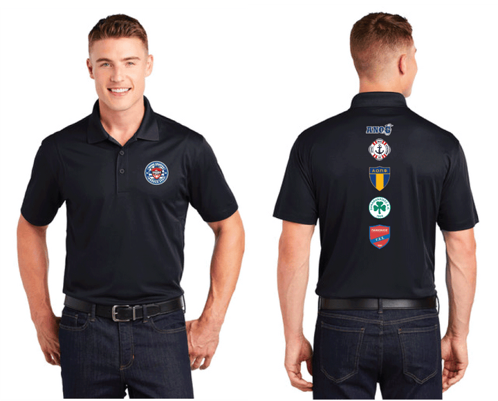 Shore Greece Polo Shirt - Black RYTE Sport