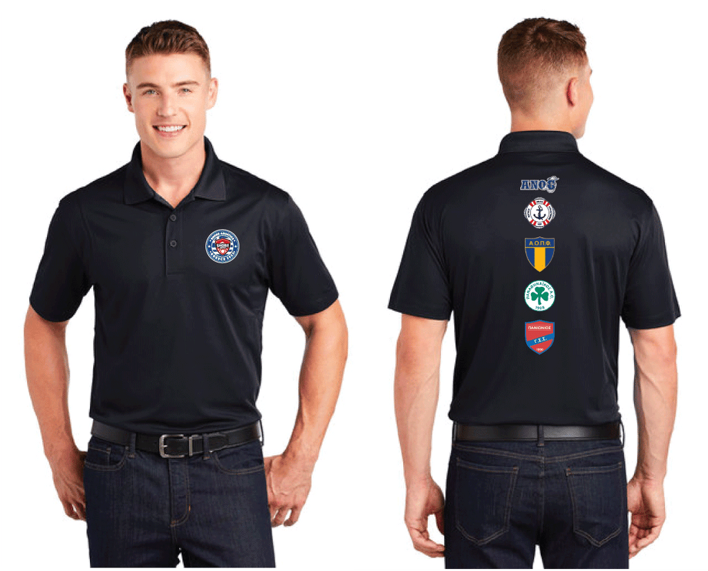 Shore Greece Polo Shirt - Black