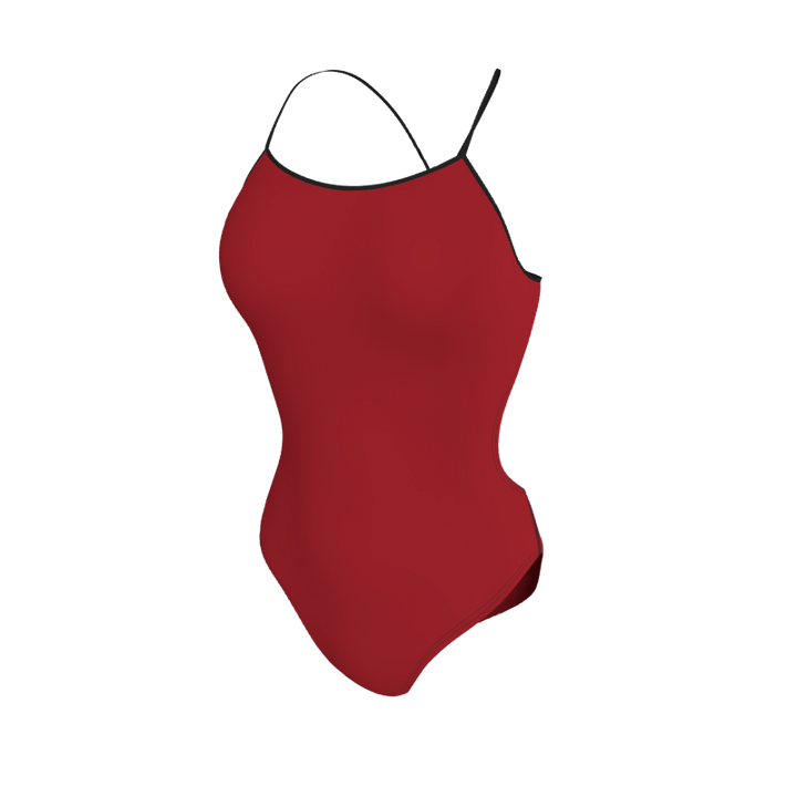 Womens Open Back Swimsuit Solid Womens Open Back Swimsuit. (x 1) Custom