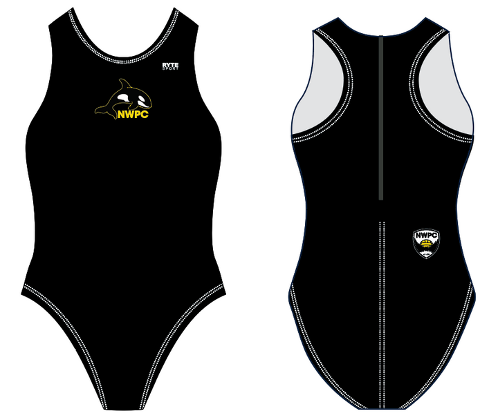 NWPC Solid Zip Up Black RYTE Sport