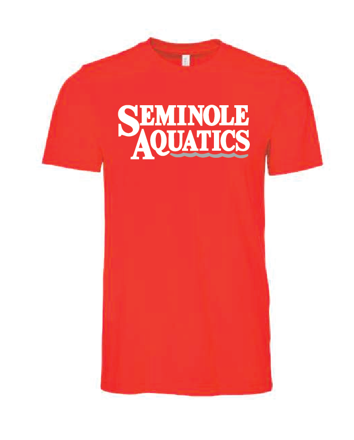 Seminole Aquatics Tee - Poppy