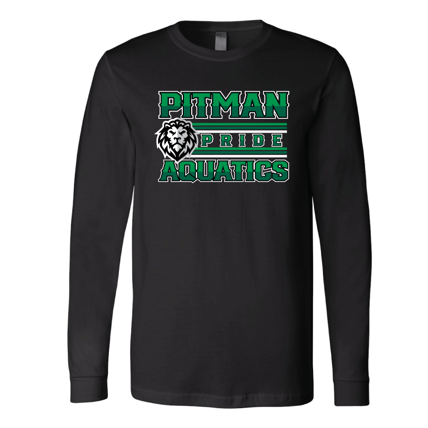 Pitman Swim Long Sleeve Tee - Black RYTE Sport