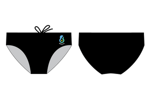 6-8 Athlete Black Men's Water Polo Brief RYTE Sport
