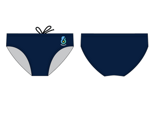6-8 Sports Athlete Navy Men's Water Polo Brief RYTE Sport