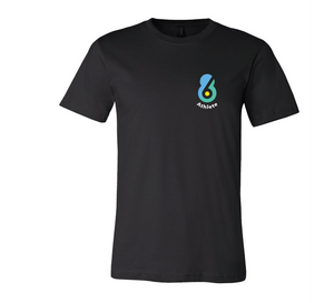 6-8 Athlete Black Unisex Jersey Short Sleeve Tee RYTE Sport