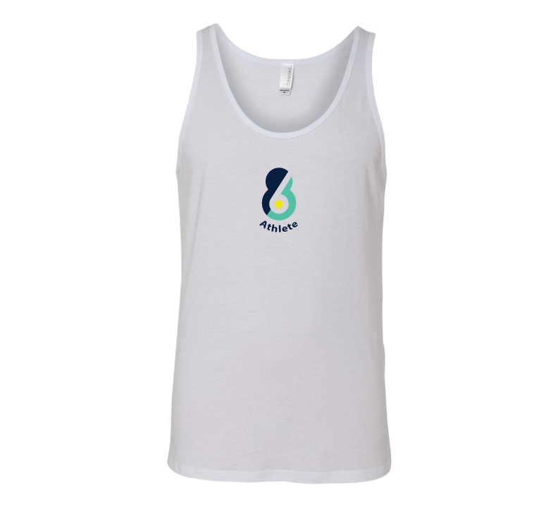 6-8 Athlete White Unisex Jersey Tank RYTE Sport