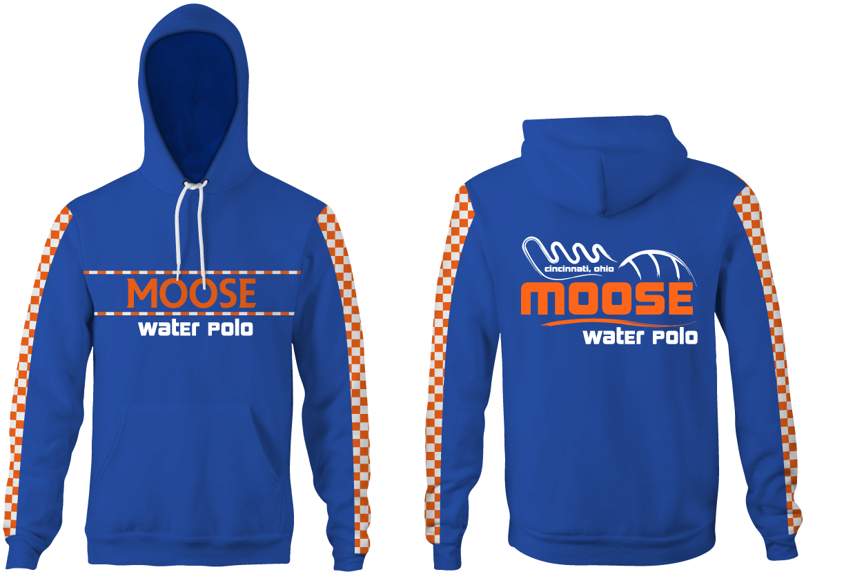 Moose Water Polo Club Unisex 2022 Blue Hooded Sweatshirt RYTE Sport